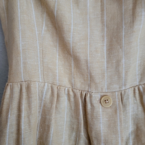 Reformation Barrington Linen Dress in Paz Stripe size 4 NWT - Picture 8 of 10